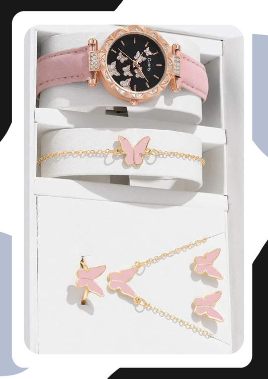 Essence of Charm Set – Luxury Watch and Accessories (5 pieces)